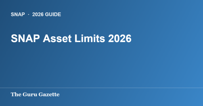SNAP Asset Limits 2026 — The Guru Gazette