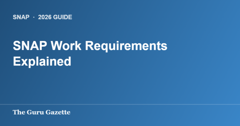SNAP Work Requirements Explained — The Guru Gazette