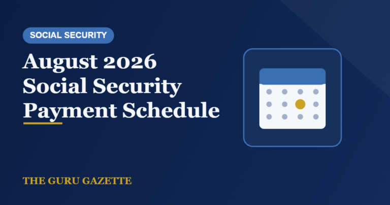 August 2026 Social Security Payment Schedule