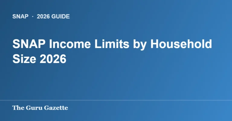 SNAP Income Limits by Household Size 2026 — The Guru Gazette