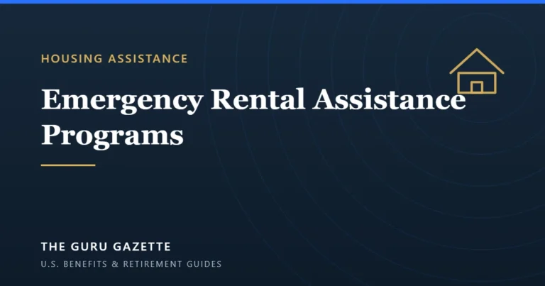 Cover graphic for The Guru Gazette guide to emergency rental assistance programs.